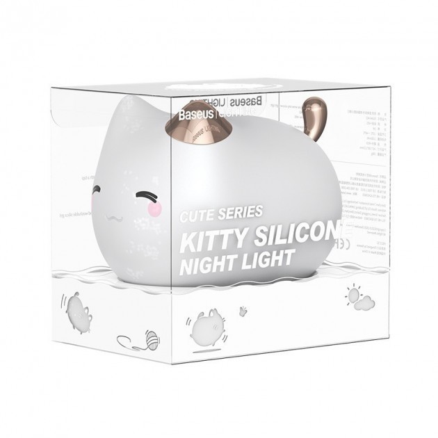 

Ночник Baseus Series Cute Kitty Silicone