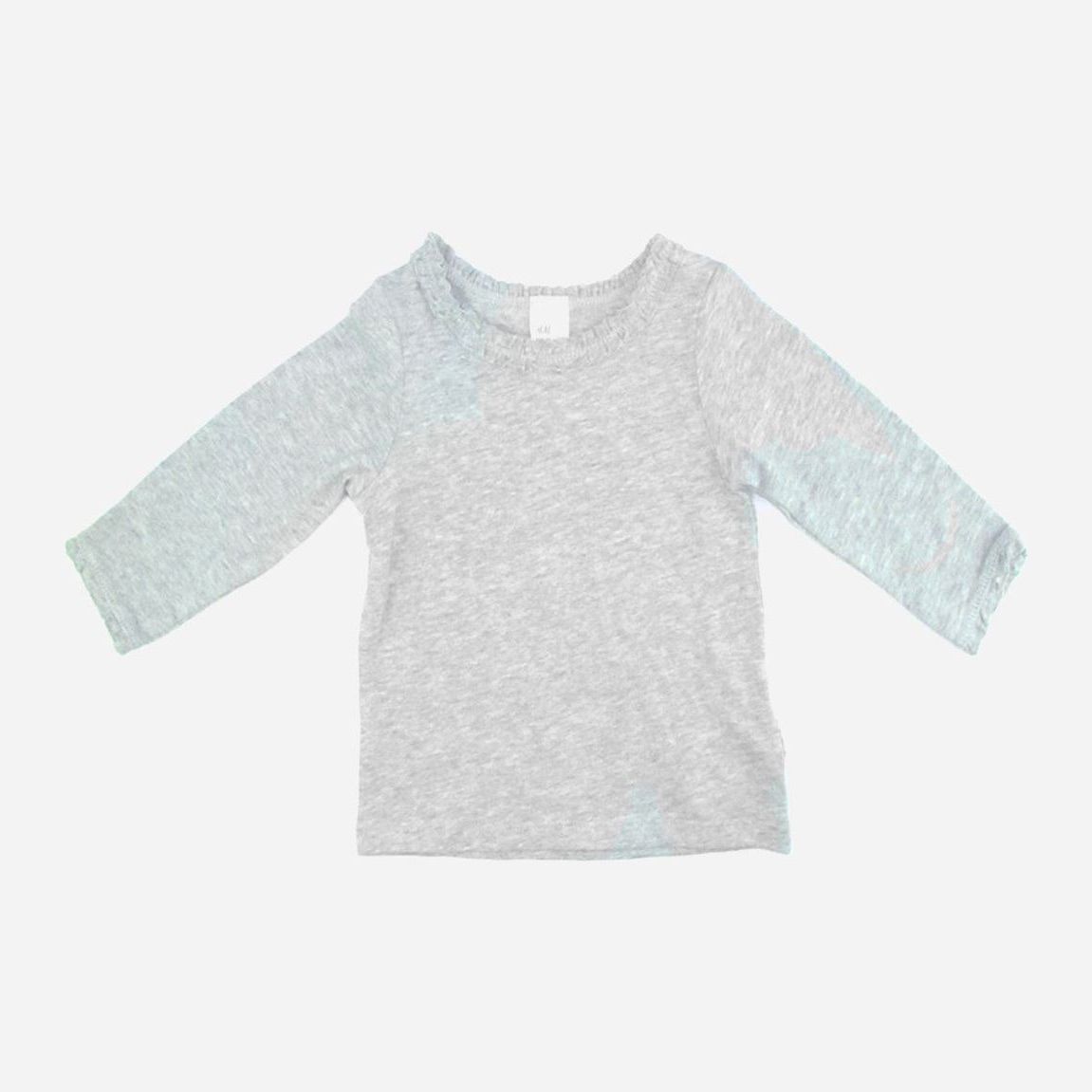 

Футболка с длинными рукавами H&M HOM91078 98 см Серая