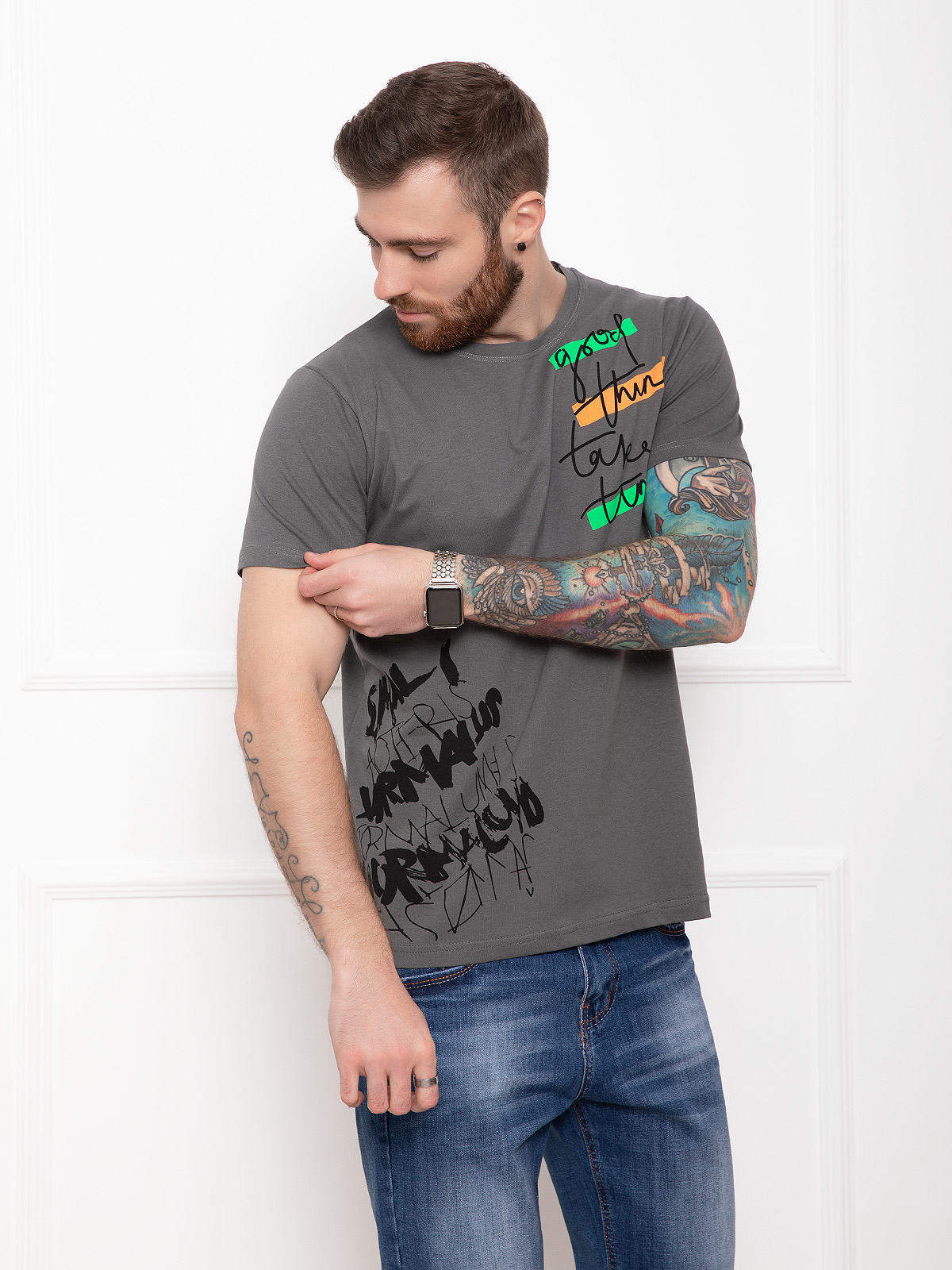 

Футболка ISSA PLUS GN4-38 S Хаки