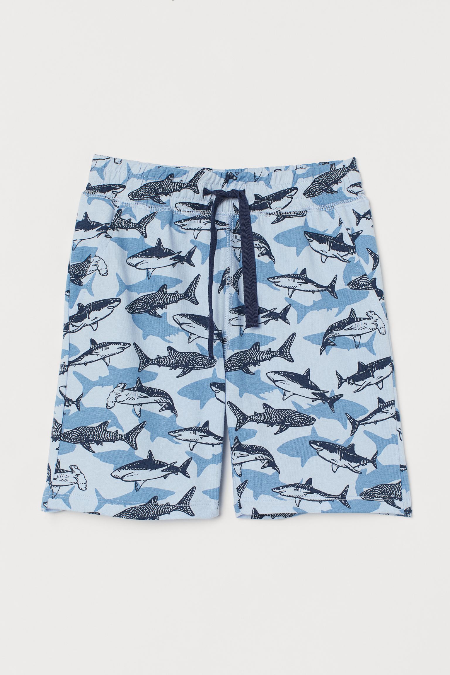

Шорты H&M 92см синий акулы 31037914891