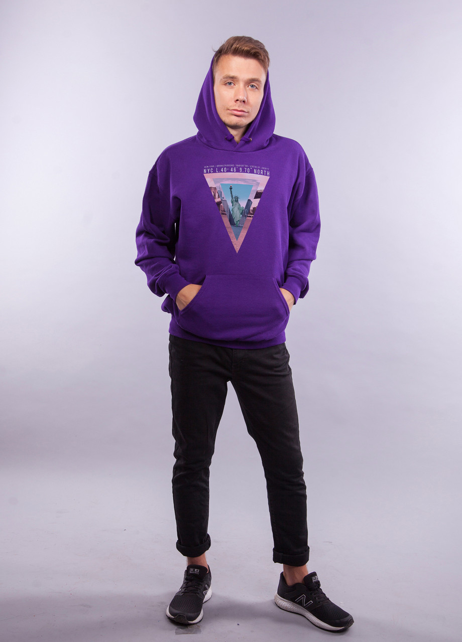 

Толстовка Фиолетовая LOYS "NYC" XXL
