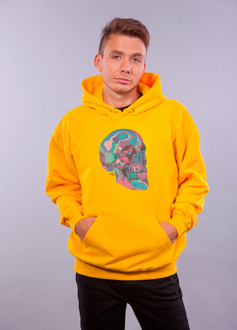 

Толстовка желтая LOYS "Colorful Skull" XXL