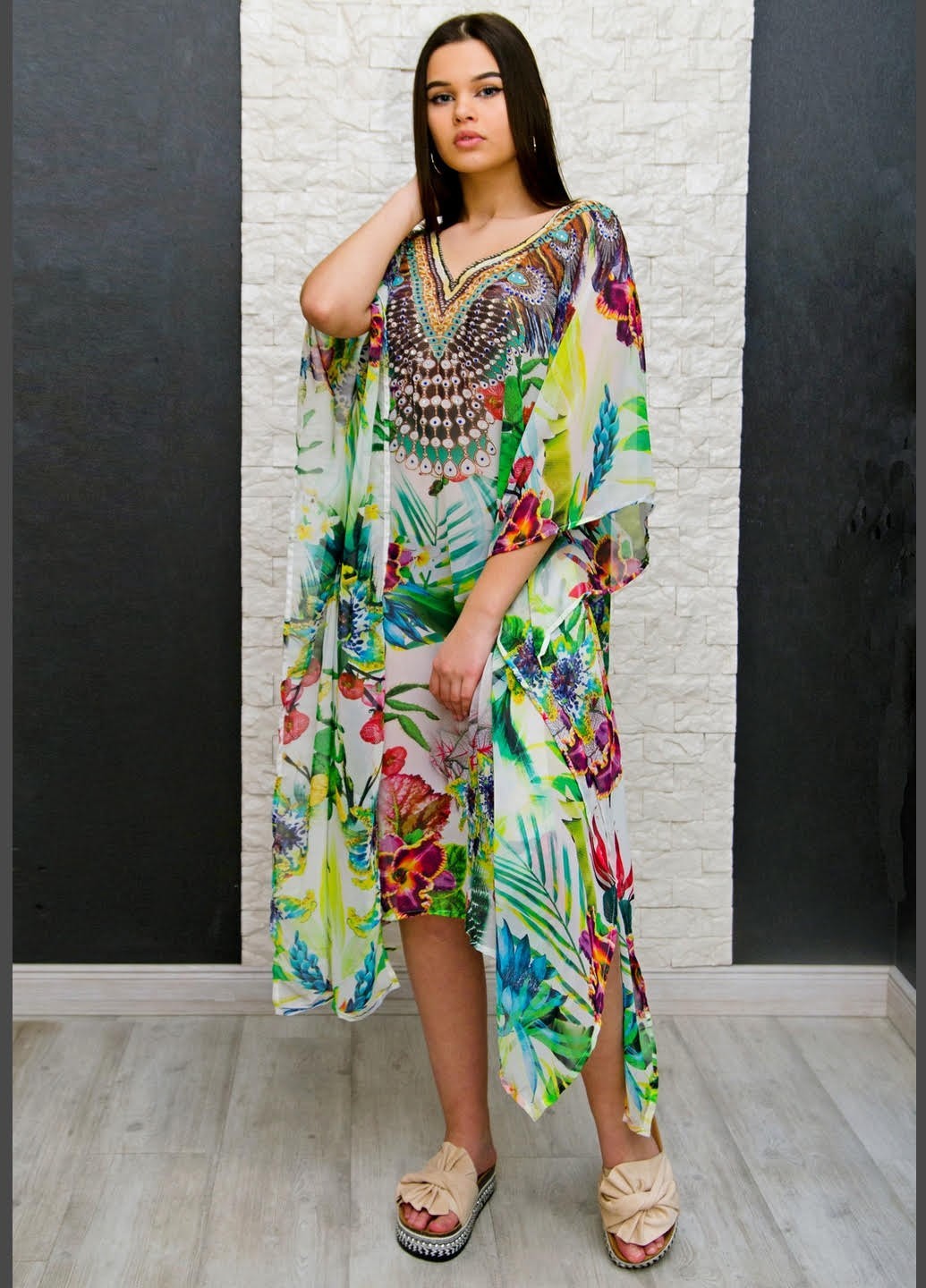 

Туника Indira комбинированный One size 17-1203
