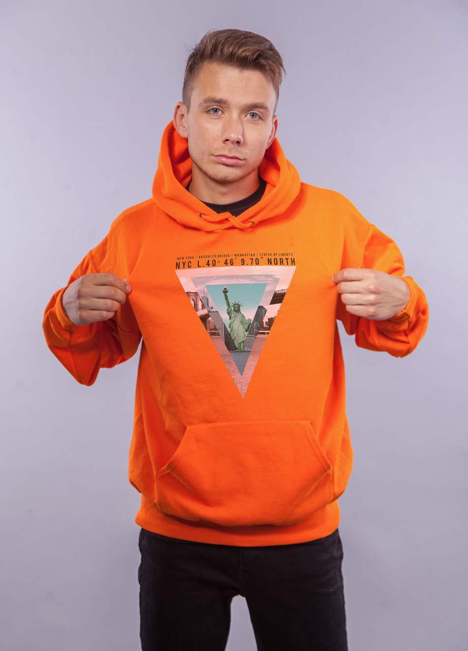 

Толстовка Оранжевая LOYS "NYC" XXL