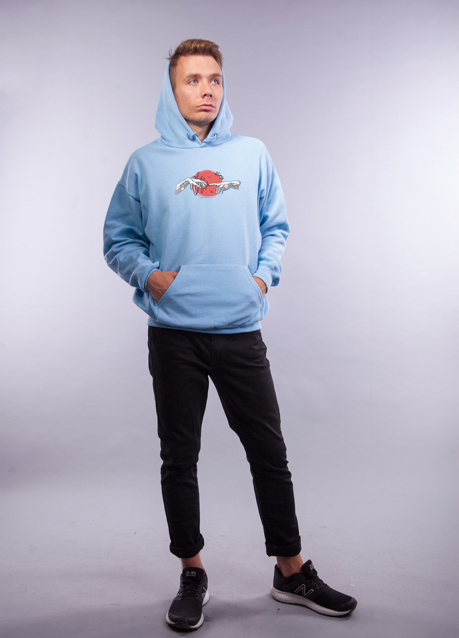 

Толстовка голубая LOYS "Loys Hands" XXL