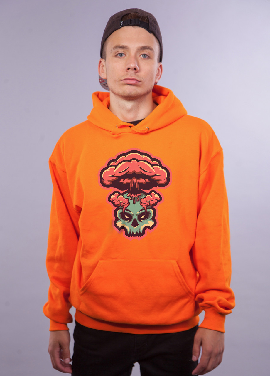 

Толстовка Оранжевая LOYS "Skull Bang" XXL