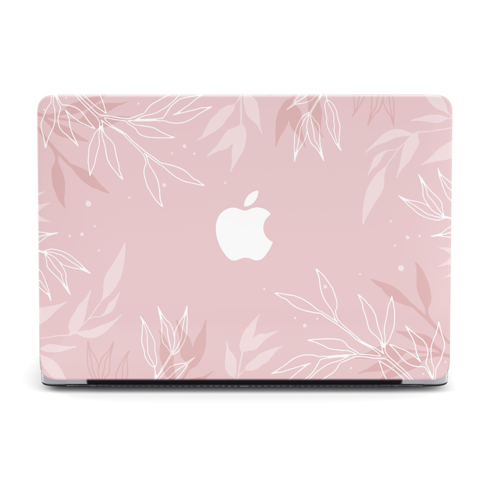 Чехол пластиковый для MacBook Air 13 M1 A2337 Розовый стайл цветков ...