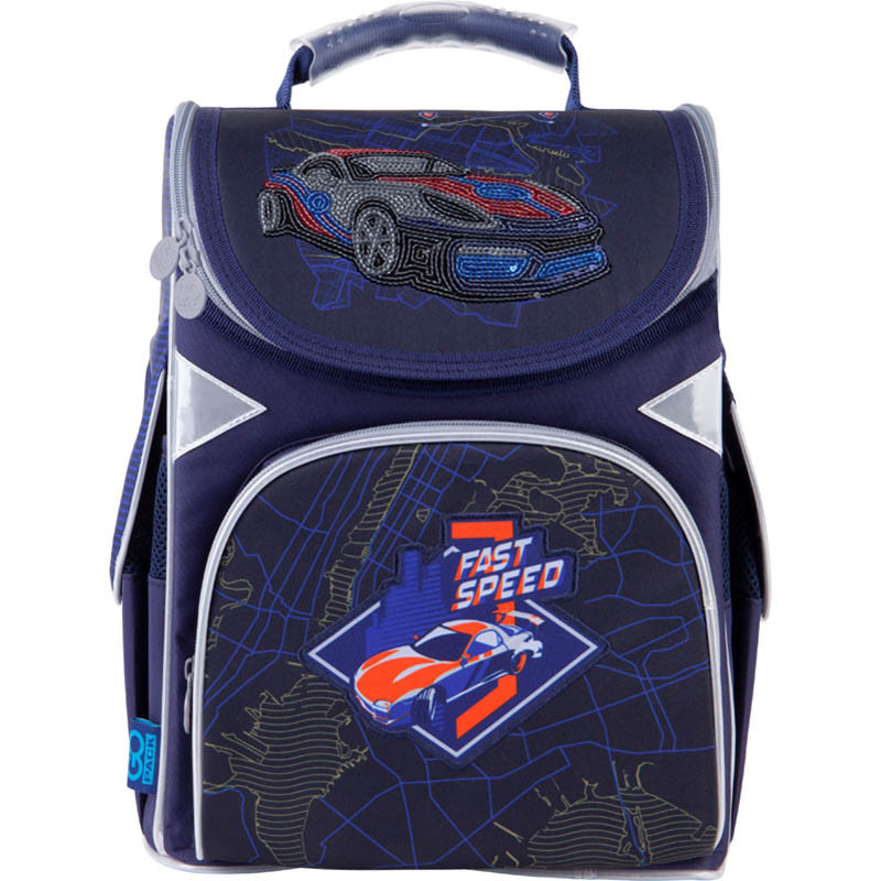 

Рюкзак GoPack Education каркасный First speed 34x26x13 см 11 л темно-синий (GO21-5001S-13)