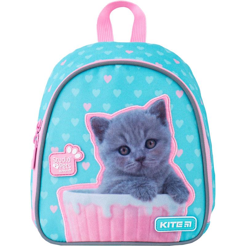 

Рюкзак Kite Kids Studio Pets 150 г 22х20х9 см 3.25 л Бирюзово-розовый (SP21-538XXS)