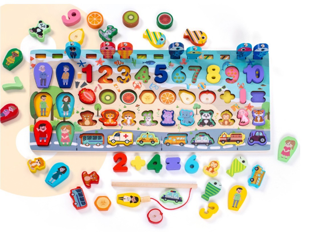 

Детская развивающая доска Сортер ATD для изучения цифр, цветов, фруктов, животных, рыбалки