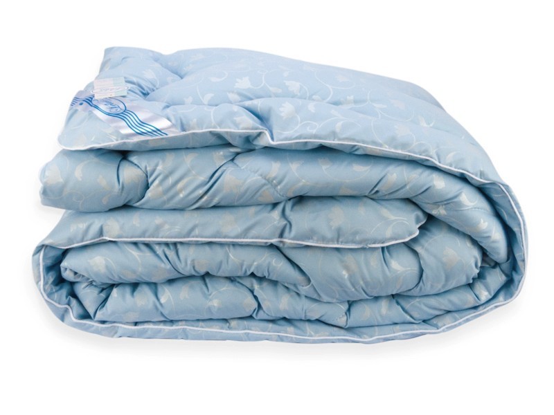 

Одеяло Лебяжий Пух Leleka-Textile Евро 200х220 Голубой Вензель