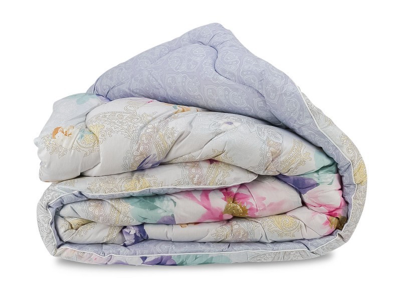

Одеяло Овечья Шерсть Стандарт в Сатине Очень Теплое Leleka-Textile Евро 200х220 Цветы