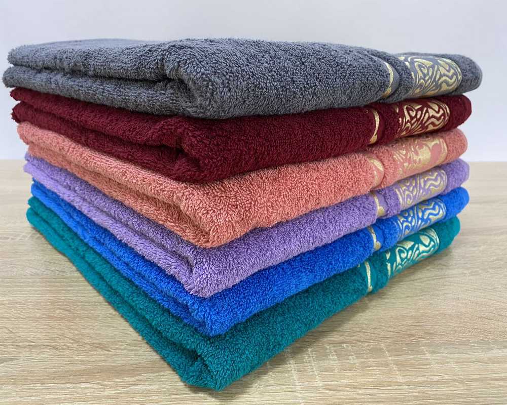 

Набор махровых полотенец 6 шт GM TEXTILE Узбекистан 50х90 Цезарь 450 г/м2