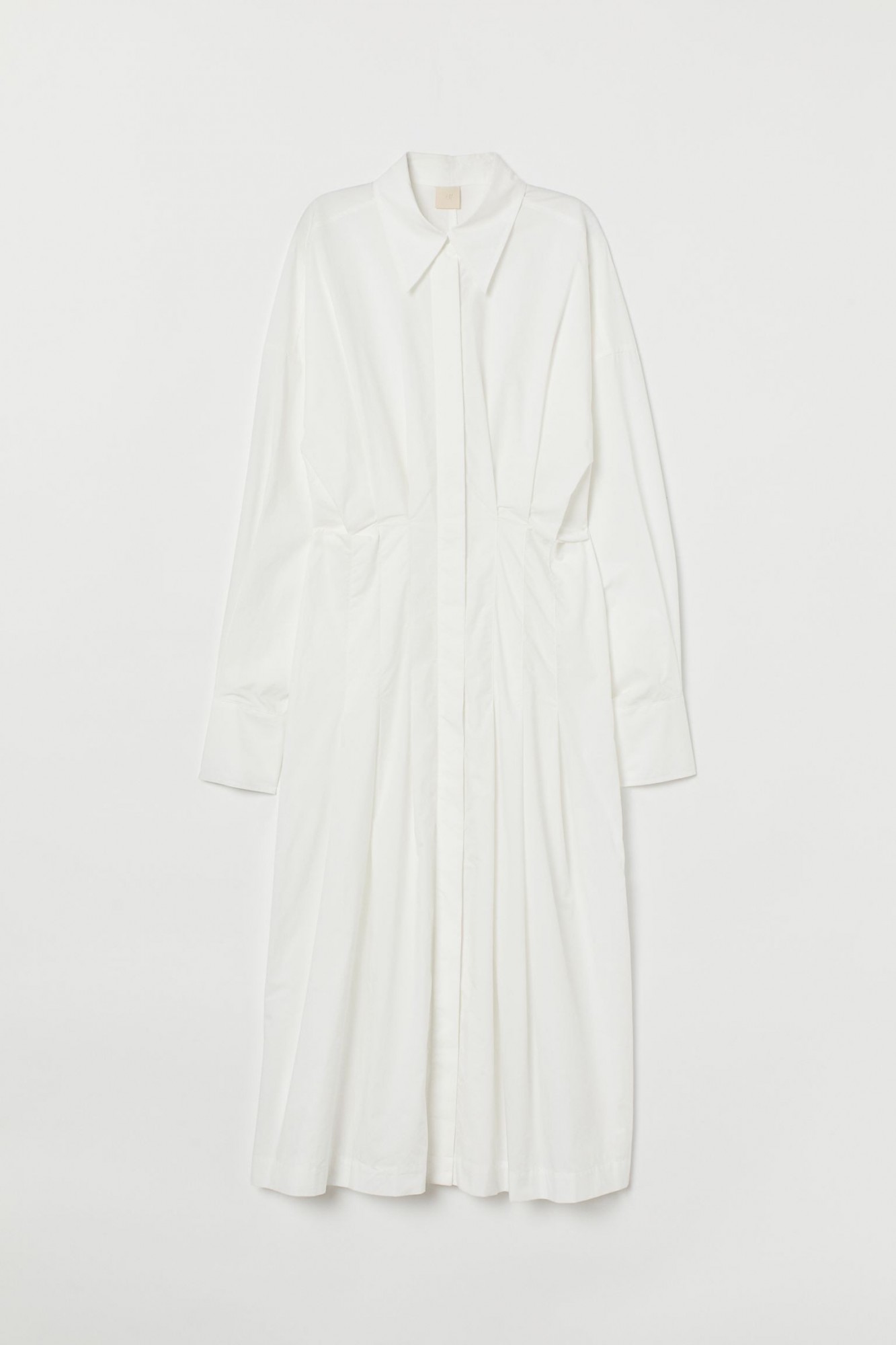 

Платье-рубашка H&M L белый 8814321sm