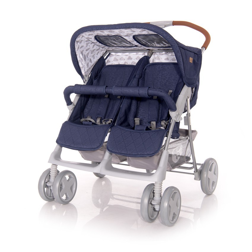 

Детская коляска для двойни Lorelli Twin Синяя