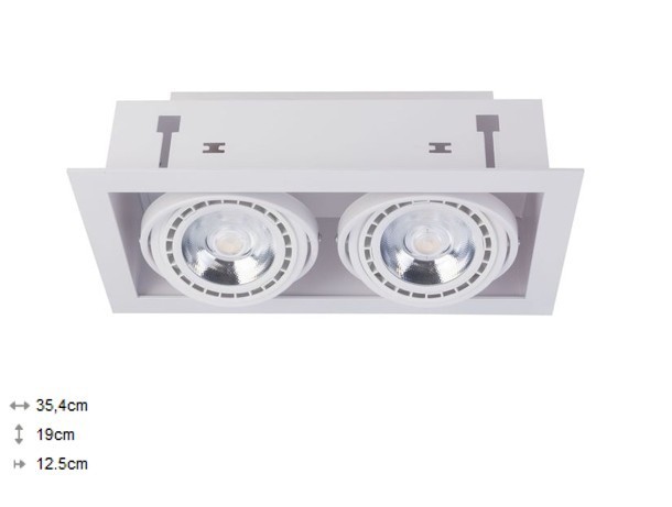 

Светильник карданный Nowodvorski DOWNLIGHT II ES111 9574 белый