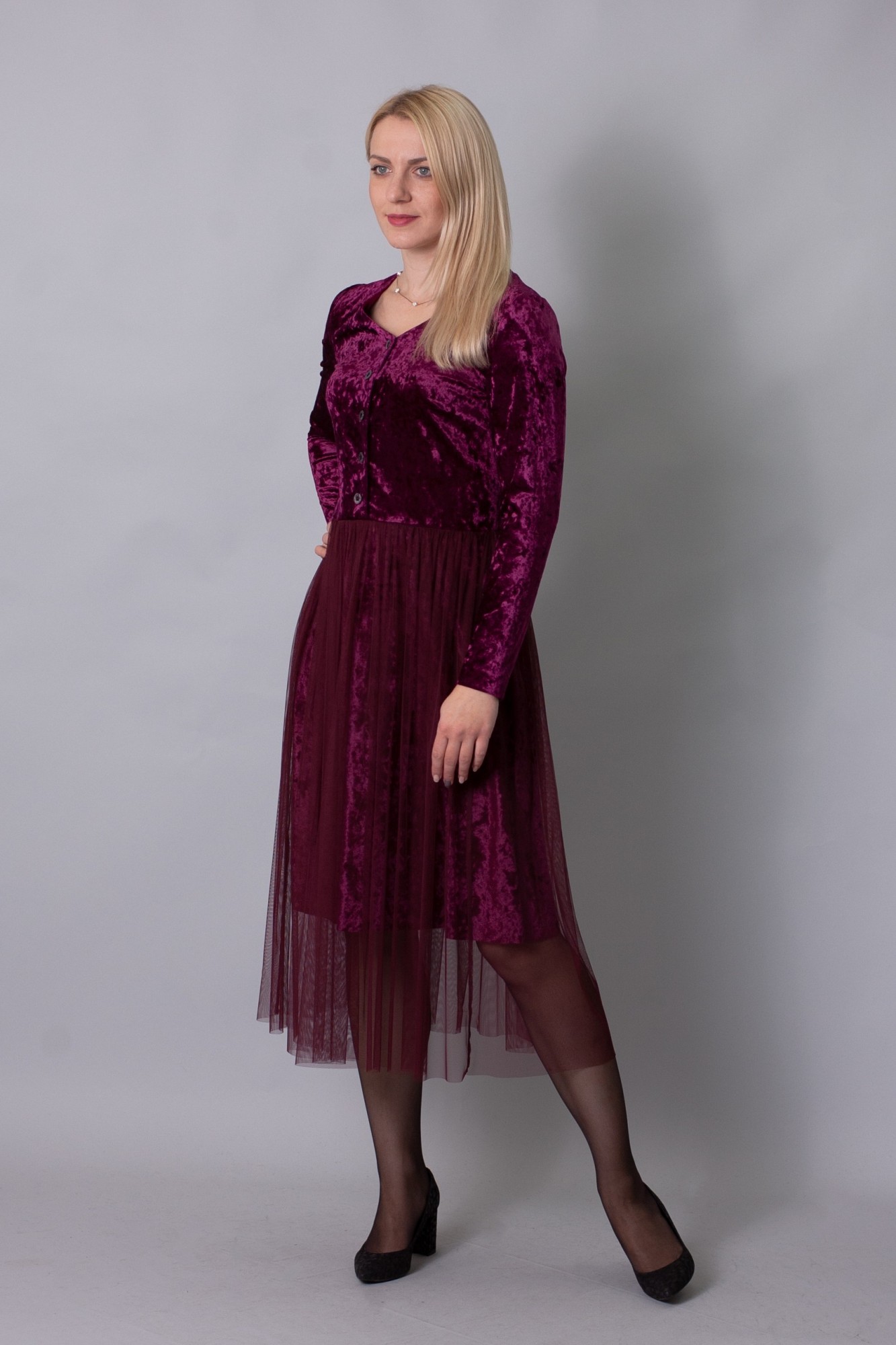 

Сукня жіноча Stefanie L D545 бордова 38р
