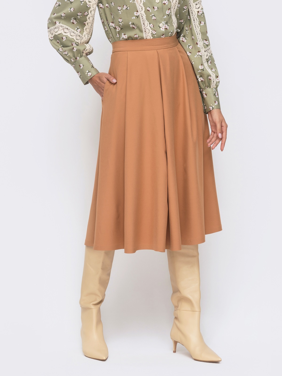 

Юбка Molegi 162643144 44 бежевый