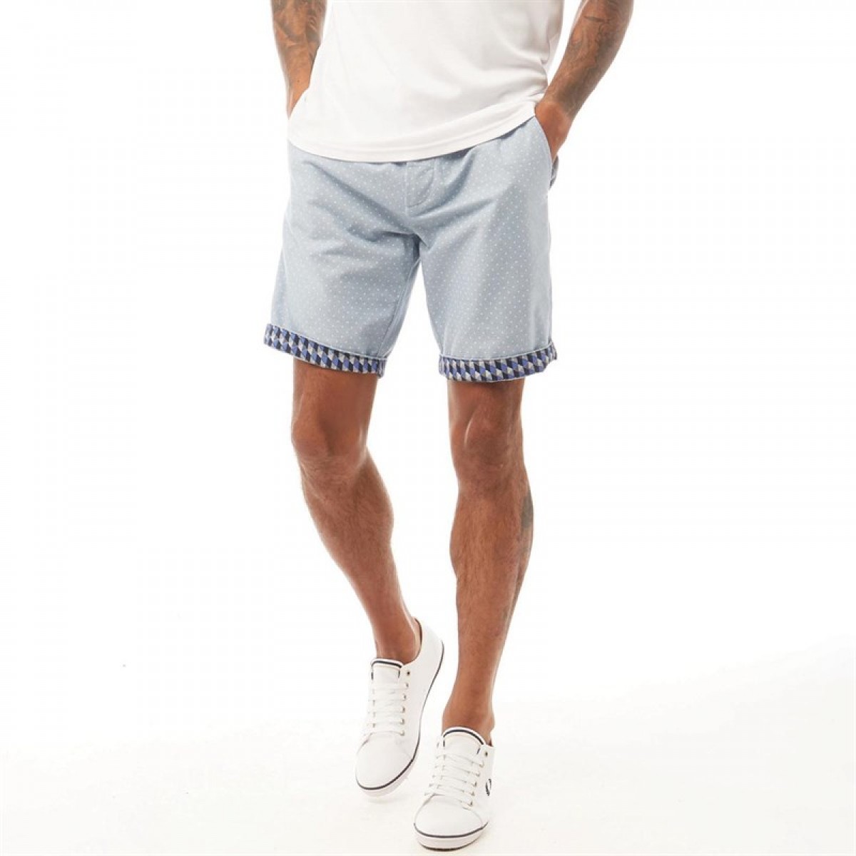 

Шорты Ted Baker Gatmoo Textured Printed Spot Blue Light Blue Marl, 30W 32L