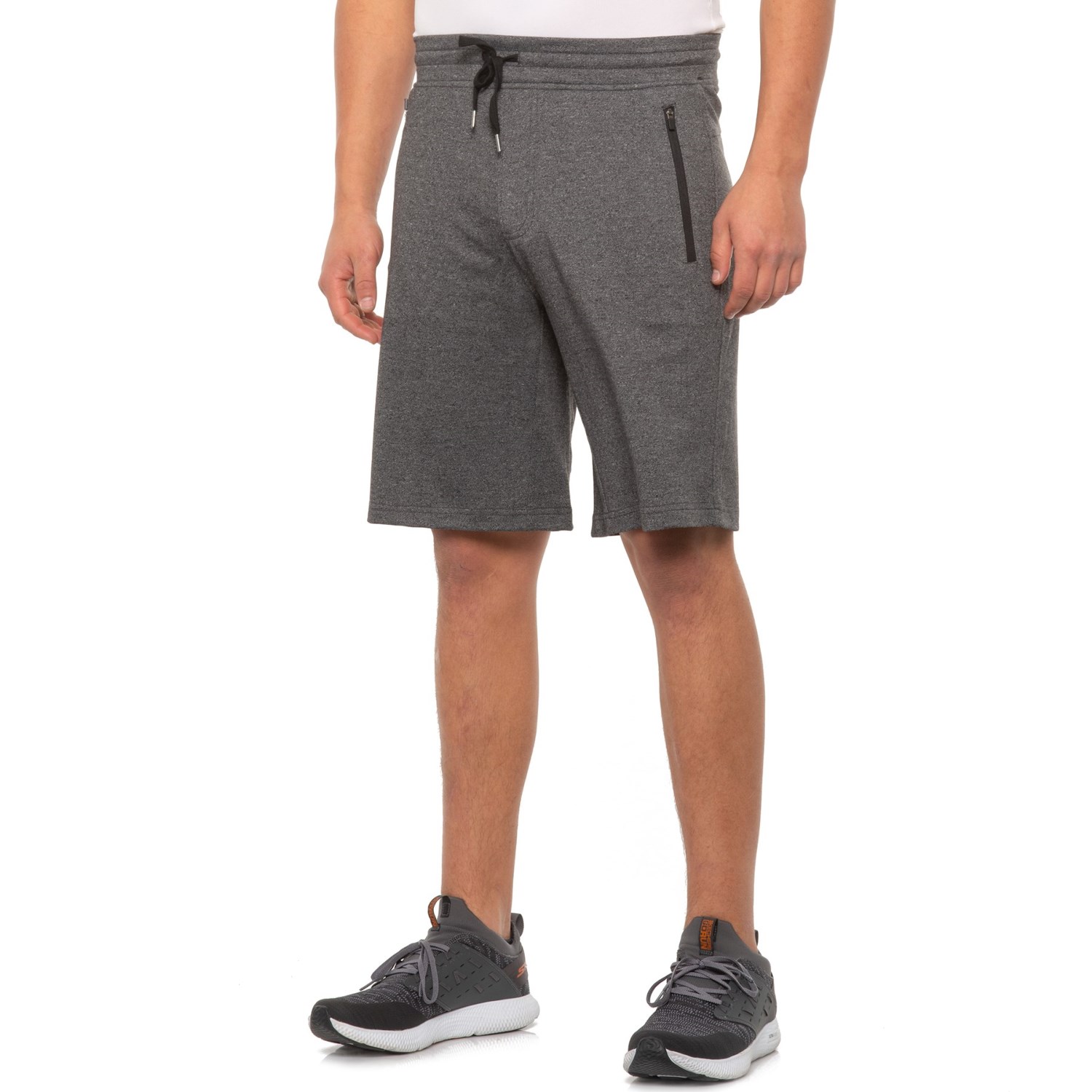 

Шорты 90 Degree by Reflex French Terry with Zip Pockets Heather Charcoal, M (46)