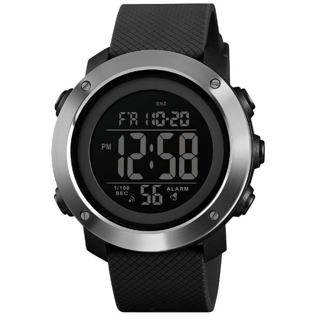 

Часы наручные электронные Skmei 1416 Silver-Black 1080-0221