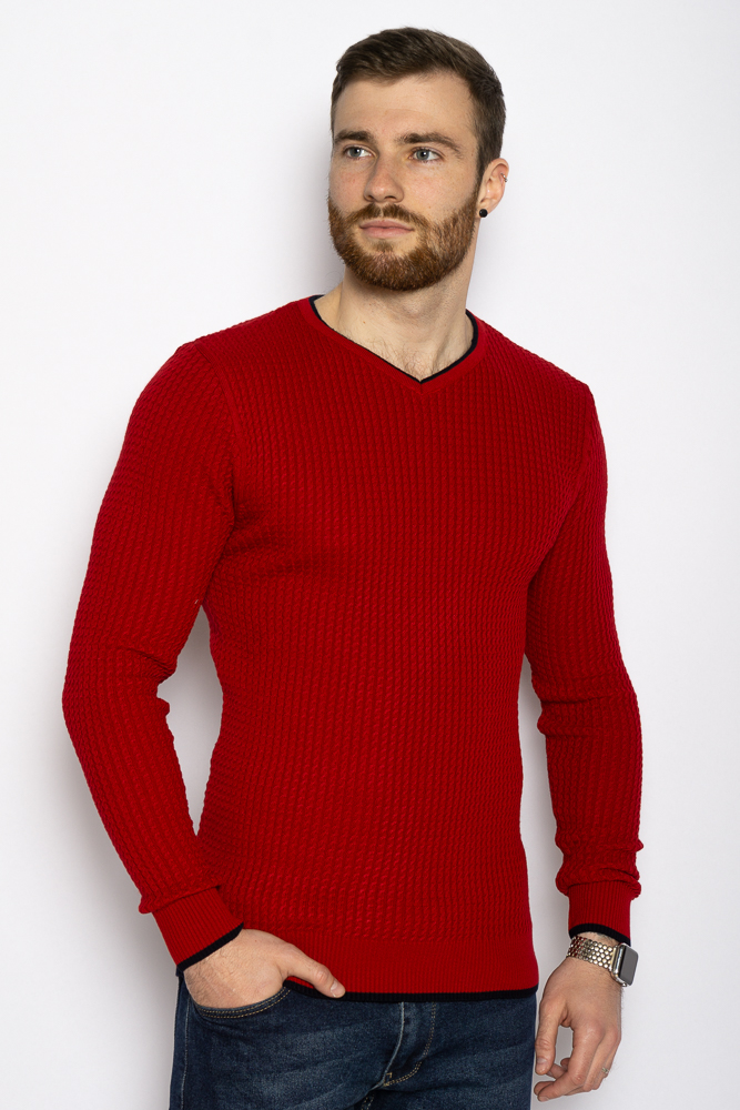 

Пуловер однотонный Time of Style 606F002 XL Красный