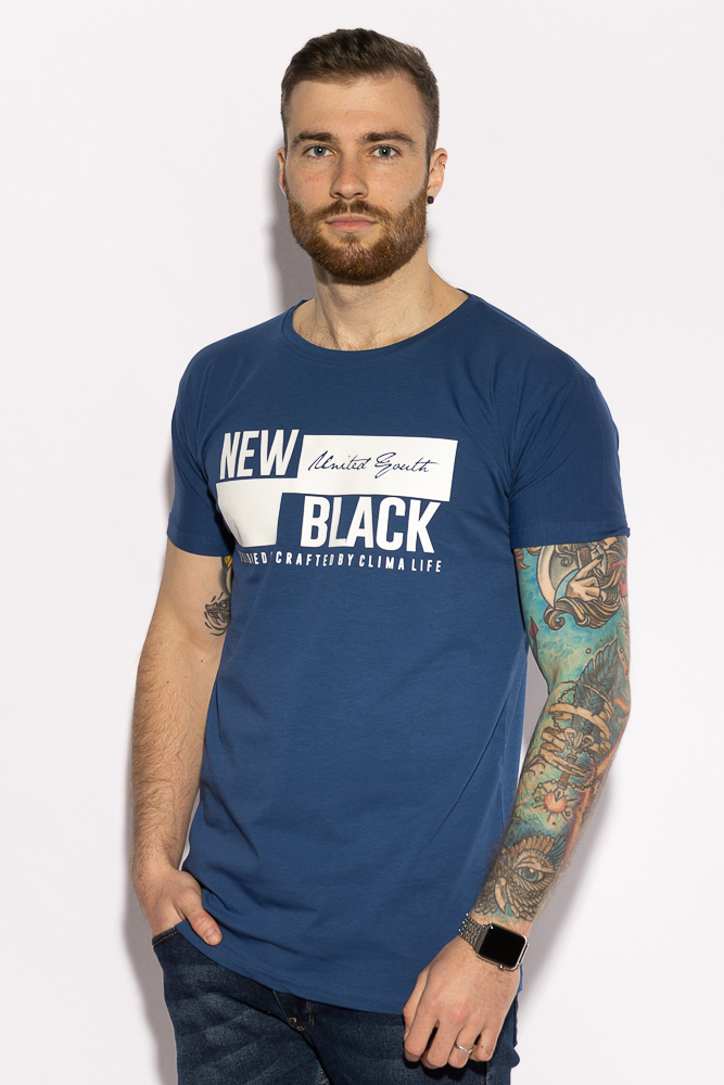 

Футболка new black Time of Style 85F340 XXL Сине-белый