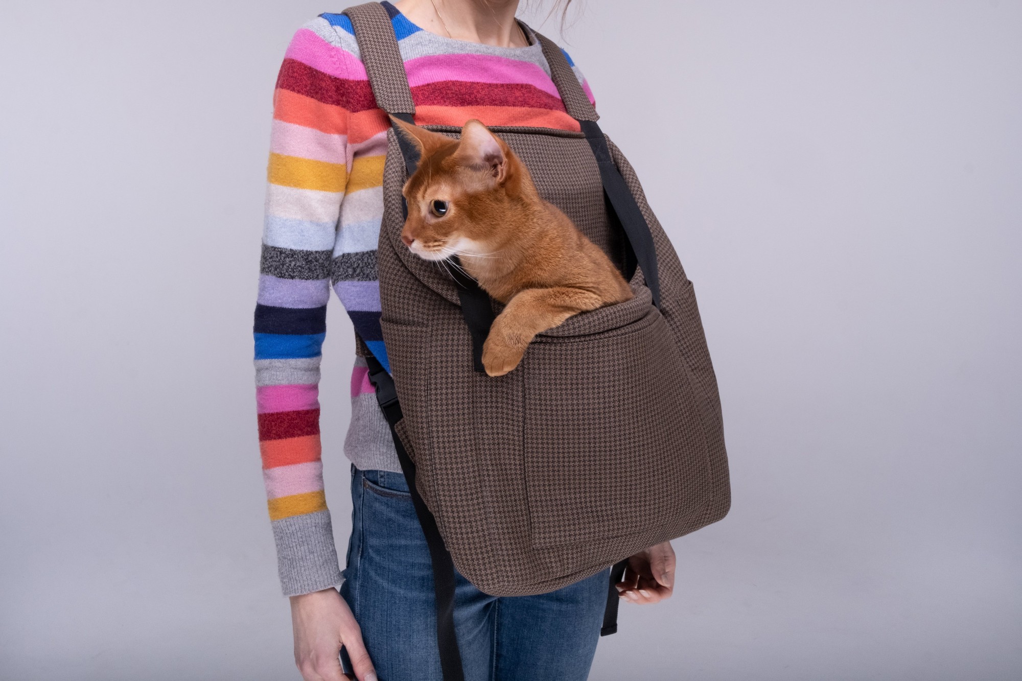 

Рюкзак - переноска для собак и кошек Pets Lounge Кенгуру, коричневый
