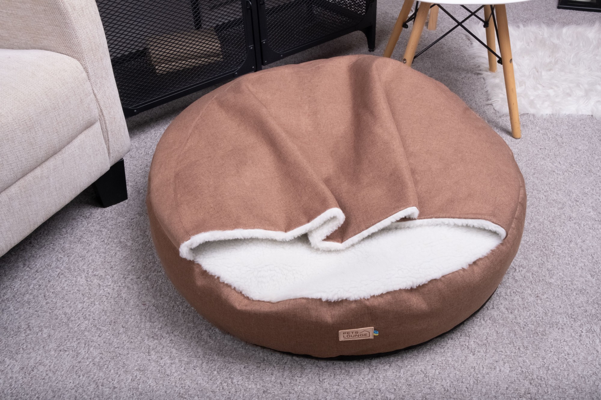 

Лежак для собак и кошек Pets Lounge Blanket, коричневый