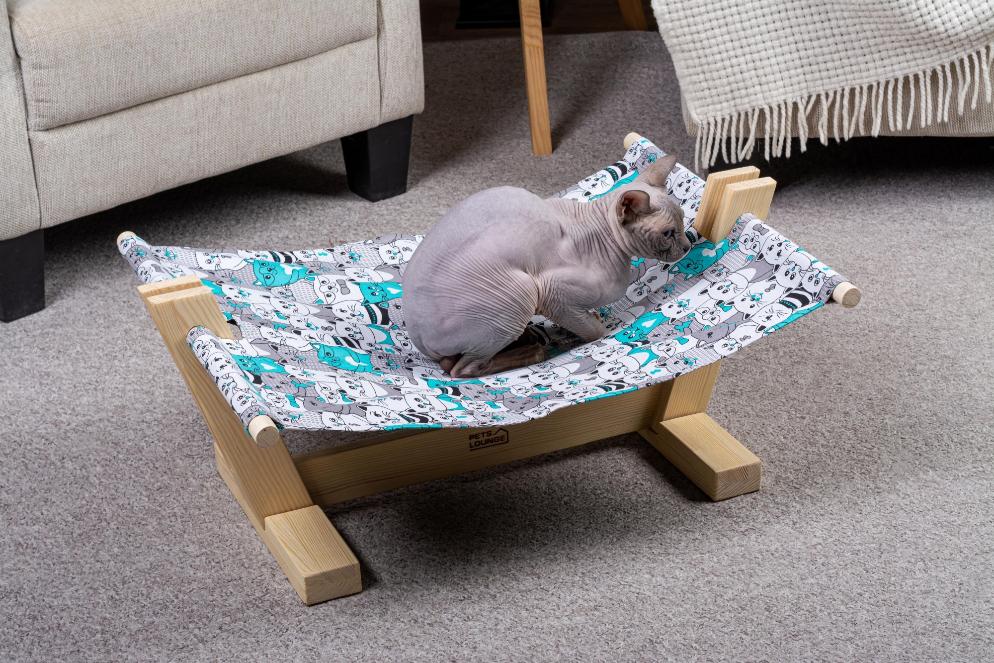 

Лежак для котов Pets Lounge Hammock Sail, с рисунком