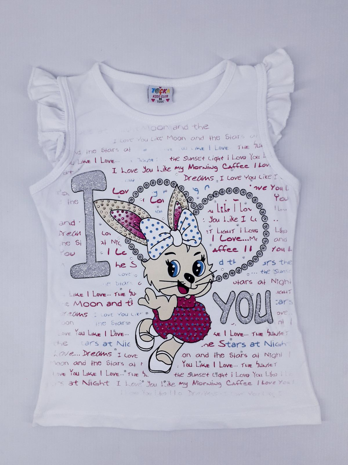 

Футболка Зайка Kids Klub 7113 98см(р) белый
