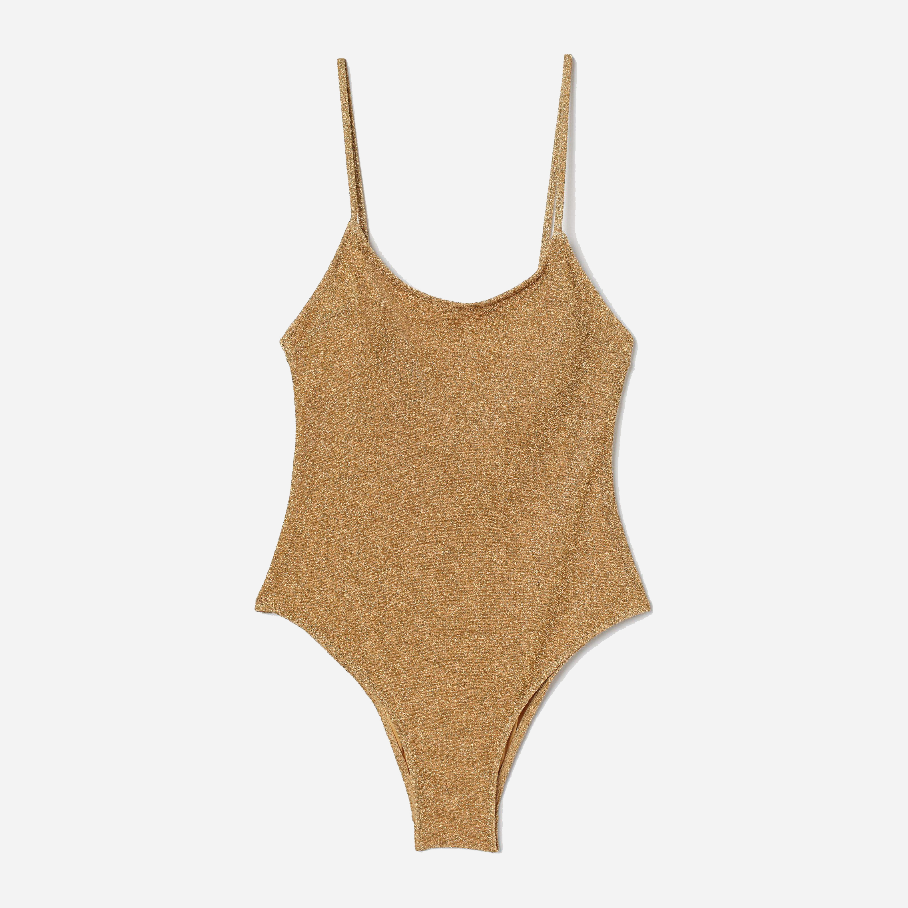 

Купальник слитный женский H&M 04-0801452-1 32 Золотистый