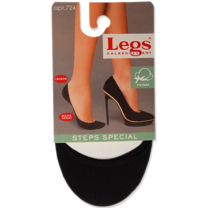 

Подследники женские LEGS 39-40 NERO (724 Extra Low Silicone Band Cotton)