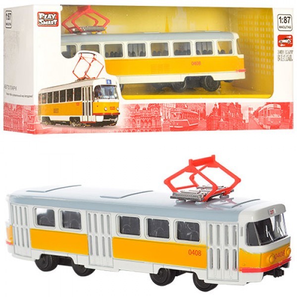 

Трамвай 6411B металл, инерционный, 1:54