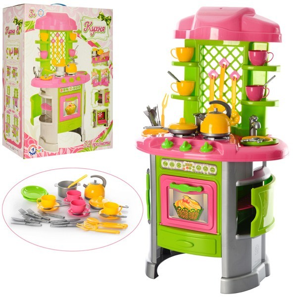 

Кухня девочке Игровой набор 0915, 52 аксессуара ТехноК