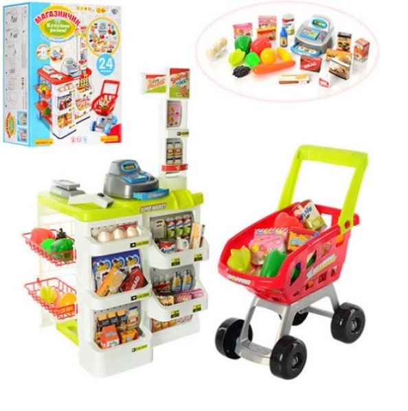 

Игровой набор Joy Toy Супермаркет с тележкой (668-01-03) Зелёная