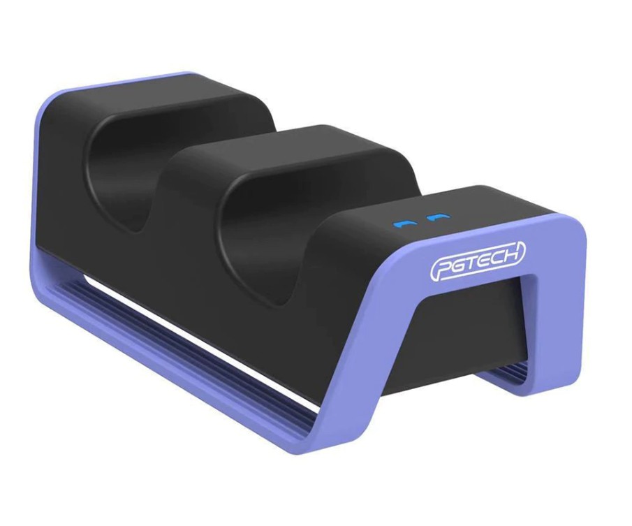 

Беспроводное зарядное док-станция PGTECH для DualSense PS5 + 4 коннектора / Blue