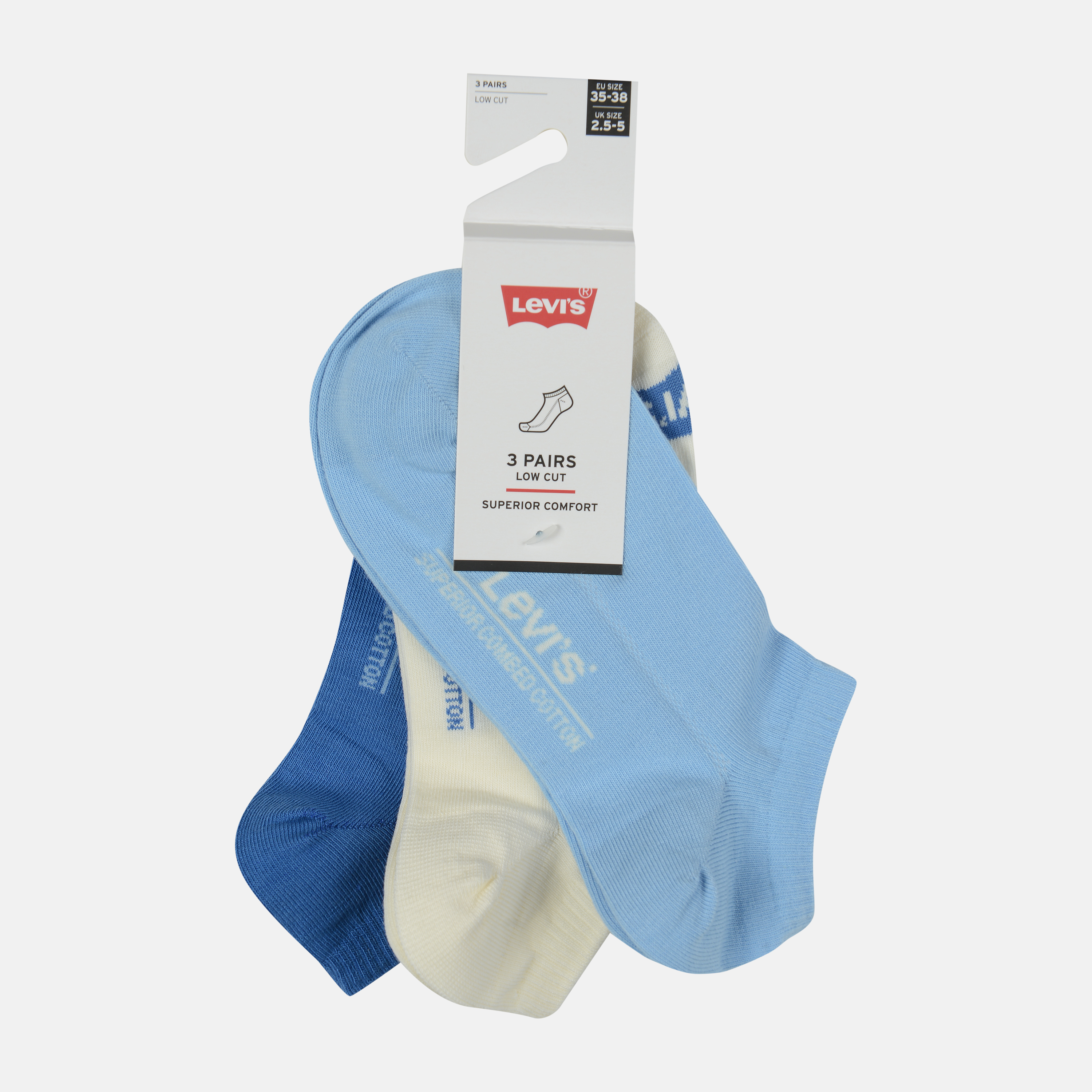 

Носки Levi's 903050001-004 39-42 3 пары Blue Combo