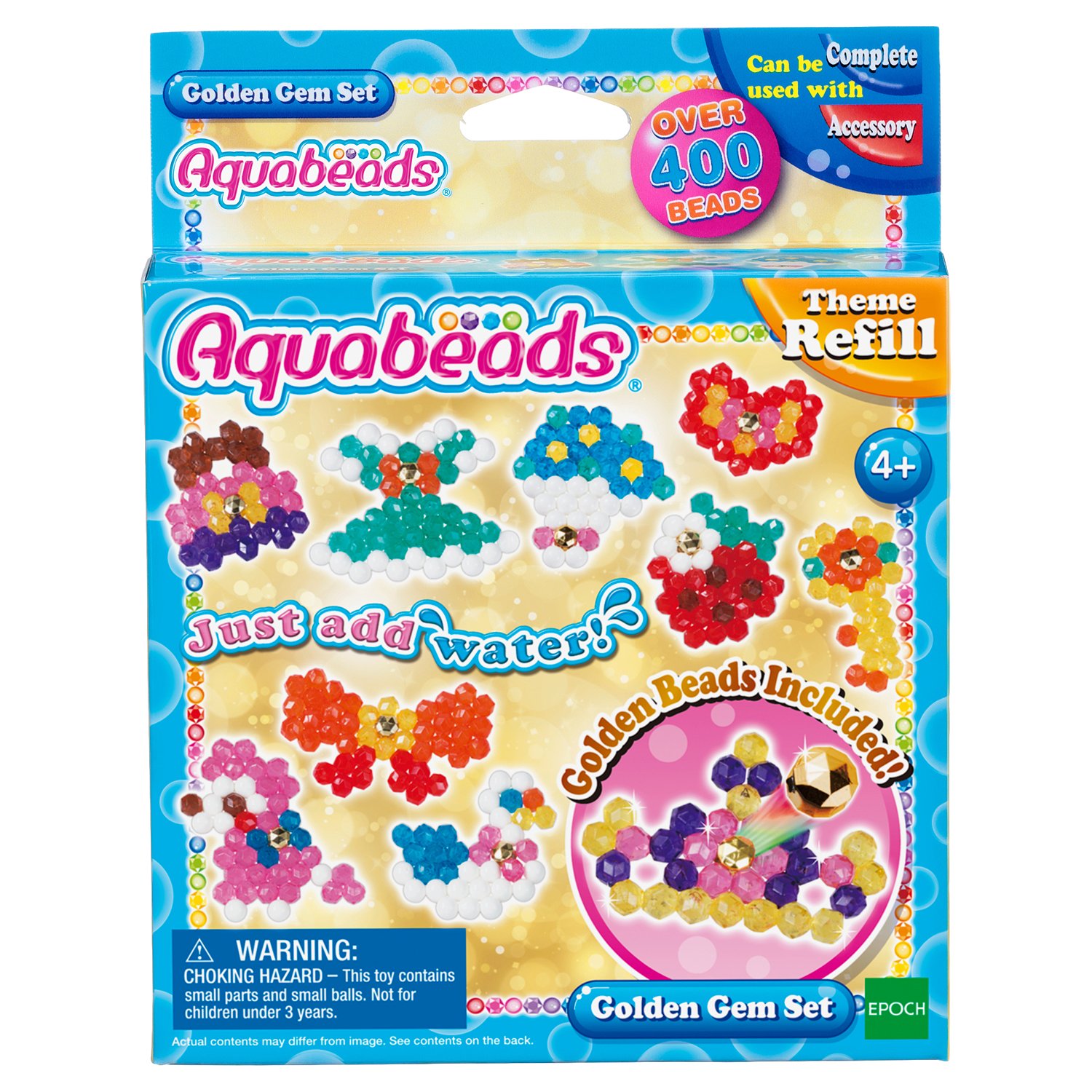 

Набор аквамозаики из бусинок Aquabeads Золотые украшения (31048)