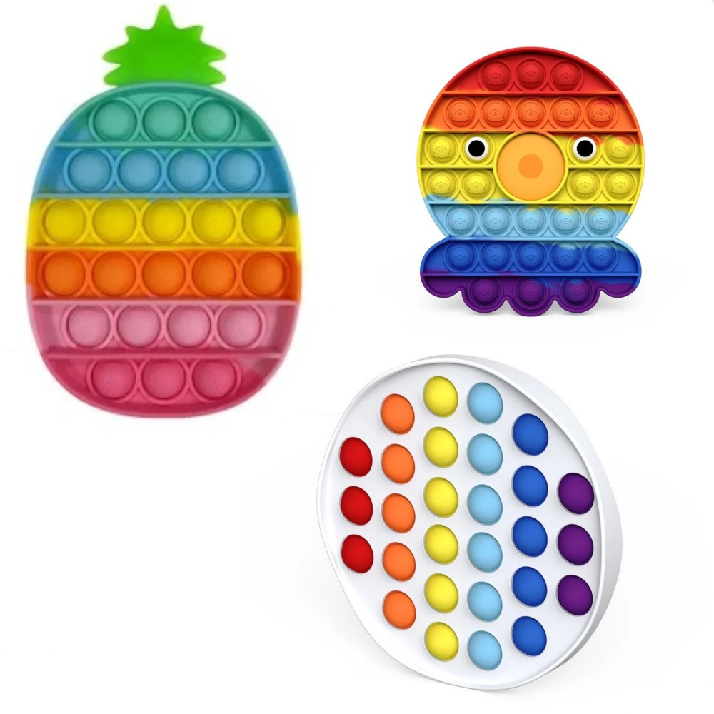 

Сенсорная игрушка антистресс POP IT Игрушка антистресс "нажми на пузырь" BOUBLE PUSH FIDGET пупырка, поп ит фиджет попит бабл пуш ананас, осьминог и круг