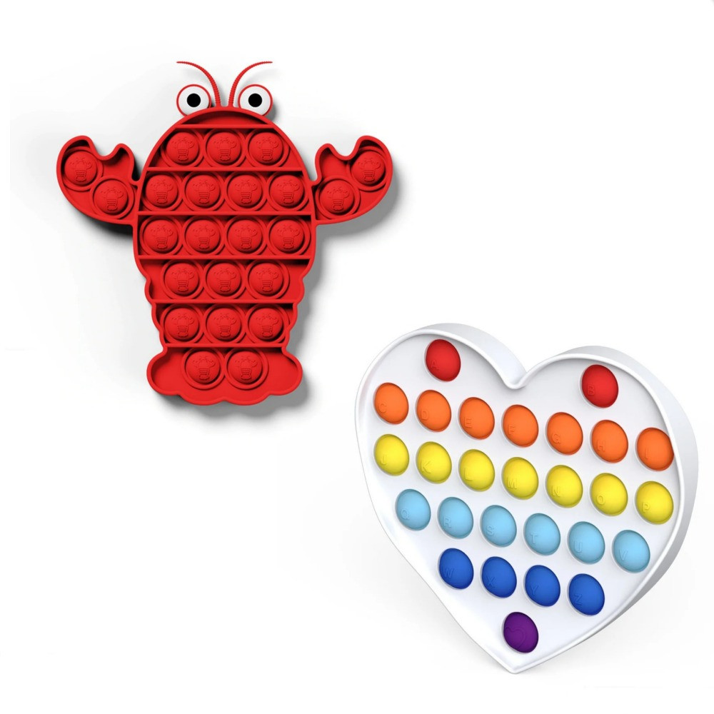 

Сенсорная игрушка антистресс POP IT Игрушка антистресс "нажми на пузырь" BOUBLE PUSH FIDGET пупырка, поп ит фиджет попит бабл пуш рак и сердце