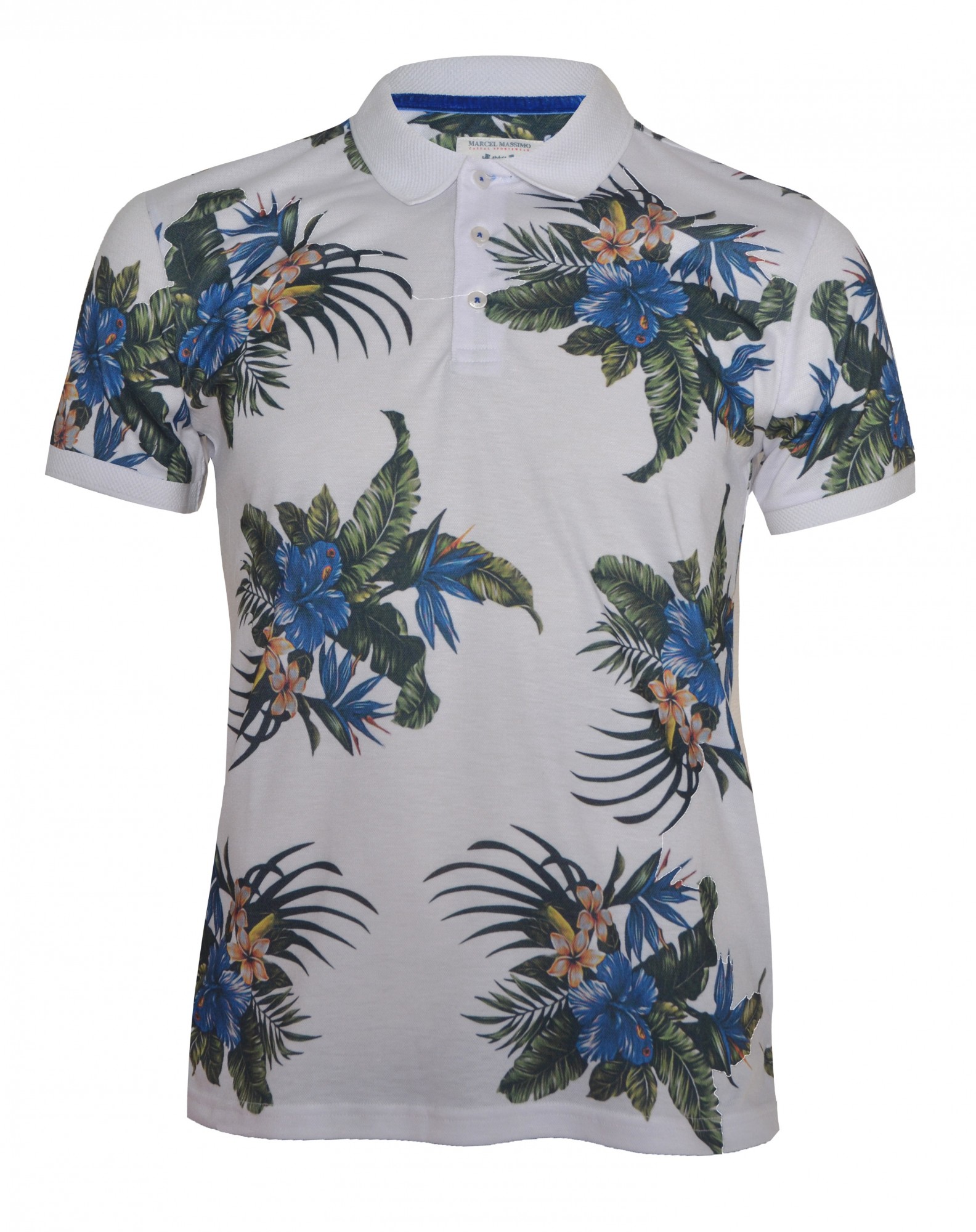 

Поло с коротким рукавом MARCEL MASSIMO 8475  Белый, Поло с коротким рукавом MARCEL MASSIMO 8475 2XL Белый