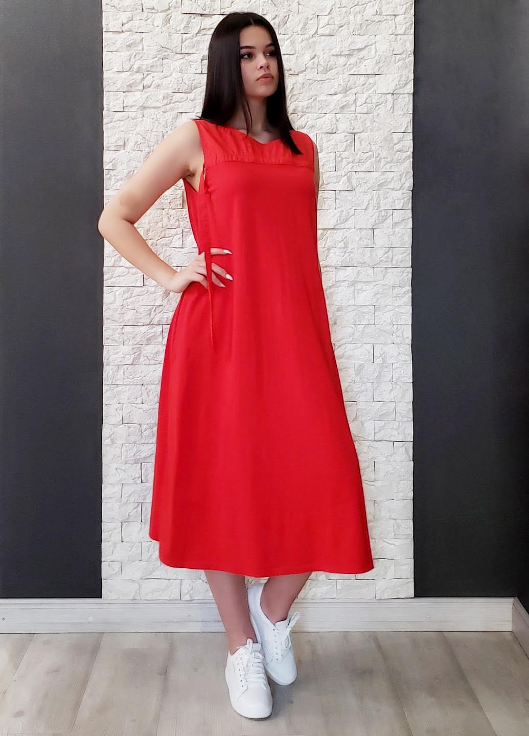 

Платье Wendy Trendy красный - 25-2196, Платье Wendy Trendy красный S-L 25-2196
