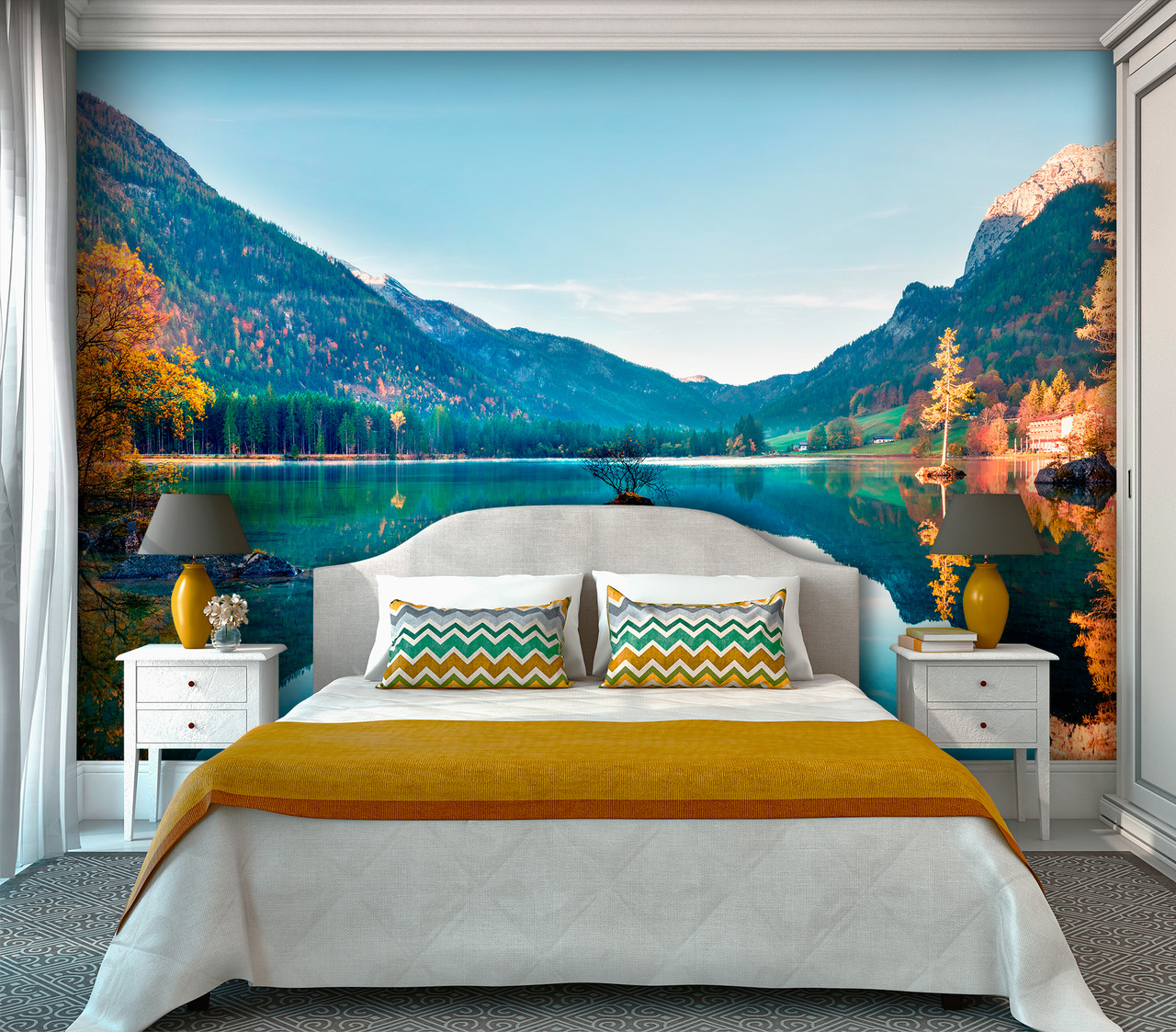 

Фотообои "Walldeco" озеро в горах