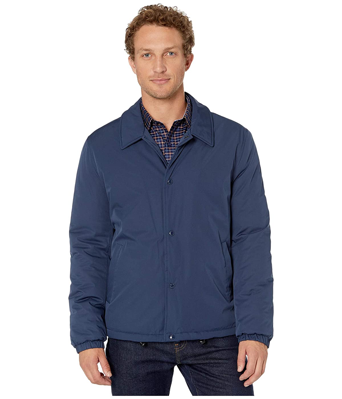 

Куртка Cole Haan Light Oxford Coach Jacket w/ Faux Sherpa Lining Indian Ink,  (48, Куртка Cole Haan Light Oxford Coach Jacket w/ Faux Sherpa Lining Indian Ink, L (48)