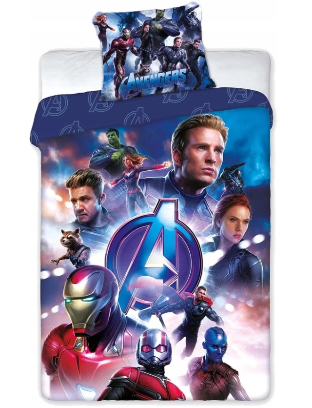 

Детское постельное белье, подростковое Мстители Avengers Hulk Iron Man 140 x 200 см, хлопок (наволочка+пододеяльник) двухстороннее, лицензия Marvel (049)