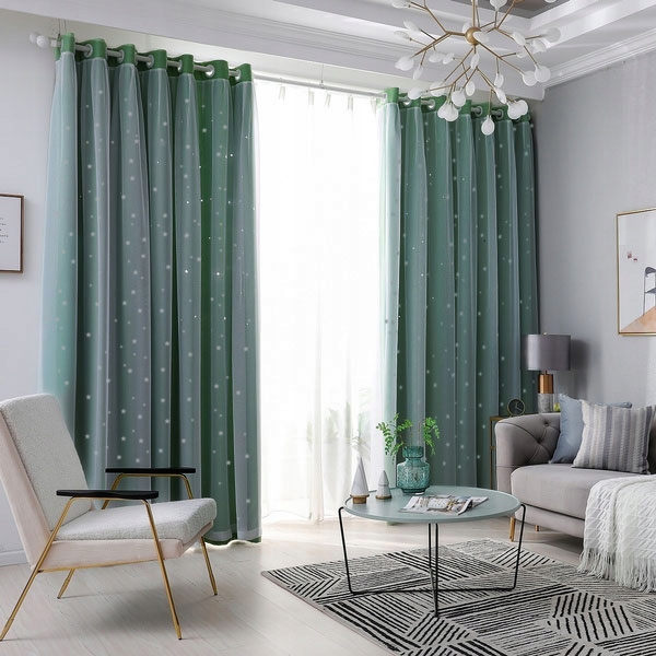 

Штора 2 в 1 GROMMET CURTAINS Domarex 145 x 250 см зеленая