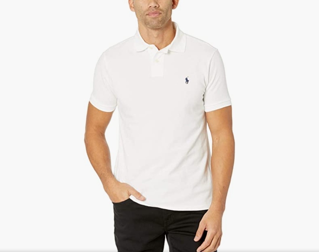 

Поло мужская Polo Ralph Lauren приталенная ,белый ,710666998002, р.XL