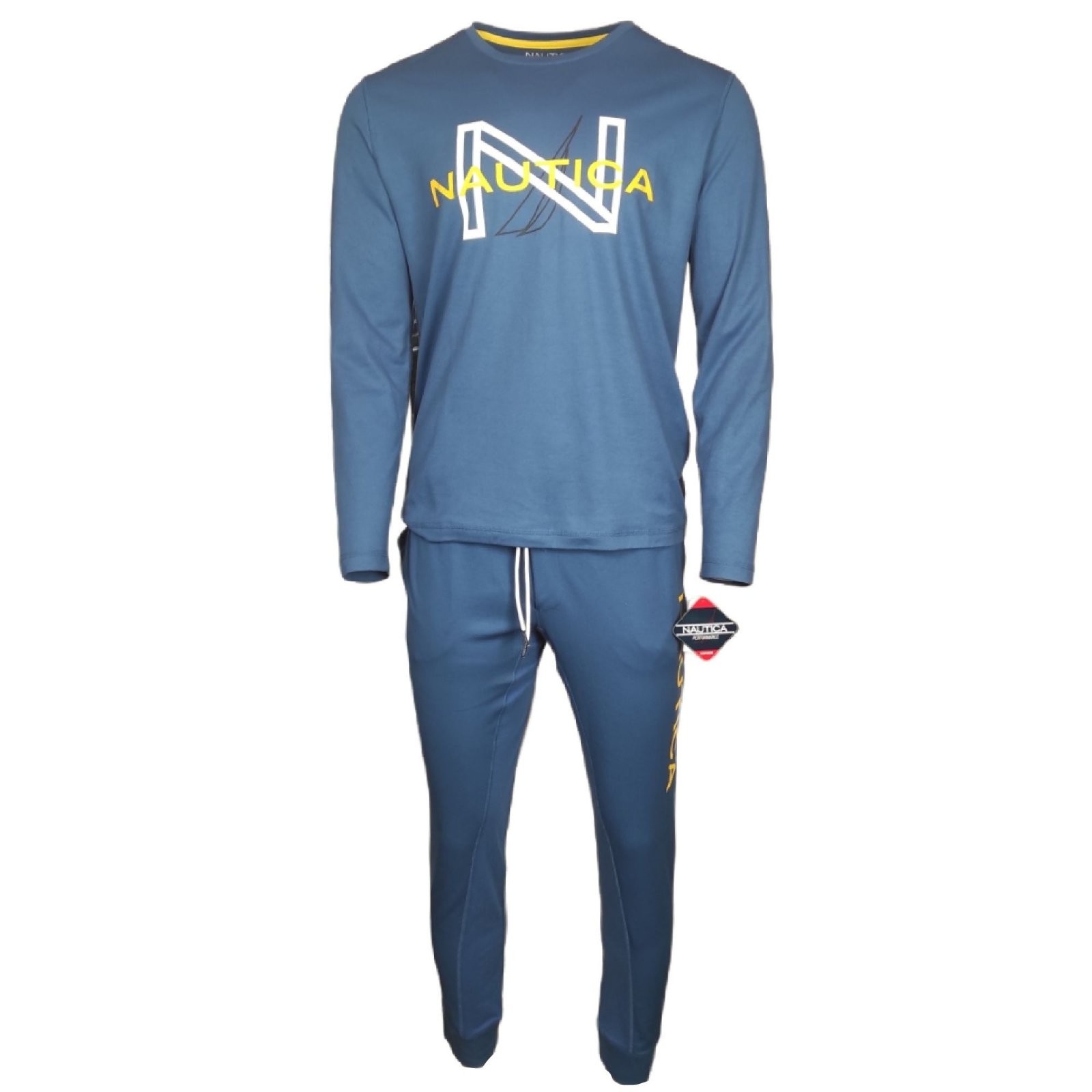 

Мужская пижама Nautica ,с длинным рукавом SUPER SOFT,синий,FKL902,размер "М"
