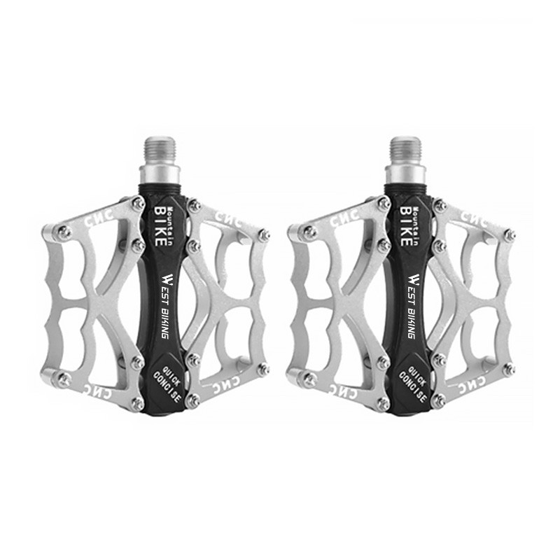

Педали велосипедные West Biking 0802039 ALNC-901 Silver алюминиевые